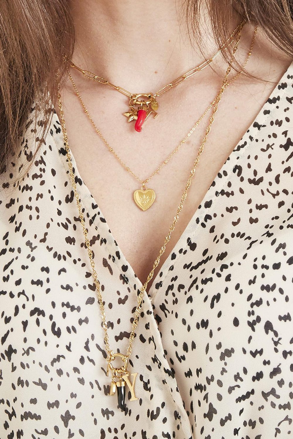 Ketting Chain Dee Goud kleur Stainless Steel h5Afbeelding4